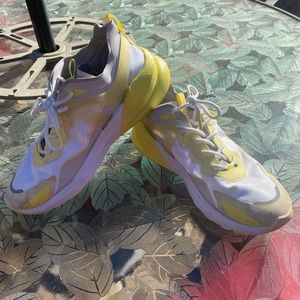 Fabletics women’s sneakers, size 8.5, yellow and white